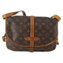LOUIS VUITTON Monogram Saumur 30 Shoulder Bag M42256 LV Auth BA10892-2