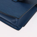 LOUIS VUITTON Epi Ceinture Tilsitt Pochette Pouch Blue M52605 LV Auth BA10893-15