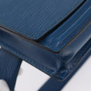 LOUIS VUITTON Epi Ceinture Tilsitt Pochette Pouch Blue M52605 LV Auth BA10893-16