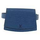 LOUIS VUITTON Epi Ceinture Tilsitt Pochette Pouch Blue M52605 LV Auth BA10893-13