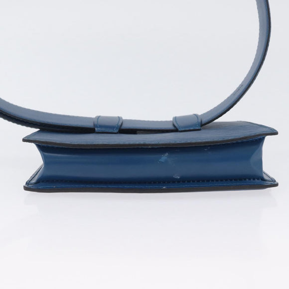 LOUIS VUITTON Epi Ceinture Tilsitt Pochette Pouch Blue M52605 LV Auth BA10893