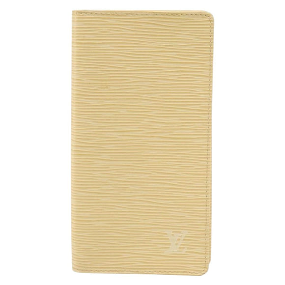 LOUIS VUITTON Epi Porte Cartes Credit Long Wallet Yvoire LV Auth BA10896