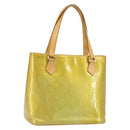 LOUIS VUITTON Monogram Vernis Houston Hand Bag Gris M91053 LV Auth BA10897-1