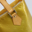 LOUIS VUITTON Monogram Vernis Houston Hand Bag Gris M91053 LV Auth BA10897-17