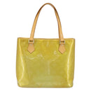 LOUIS VUITTON Monogram Vernis Houston Hand Bag Gris M91053 LV Auth BA10897-13
