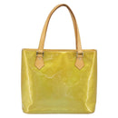 LOUIS VUITTON Monogram Vernis Houston Hand Bag Gris M91053 LV Auth BA10897-2