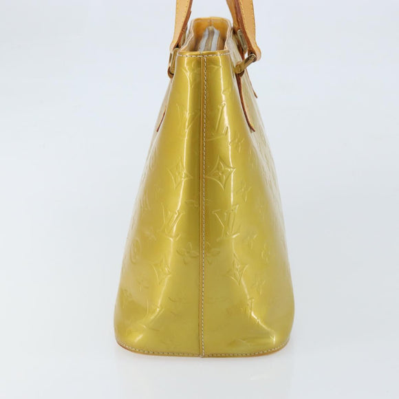 LOUIS VUITTON Monogram Vernis Houston Hand Bag Gris M91053 LV Auth BA10897