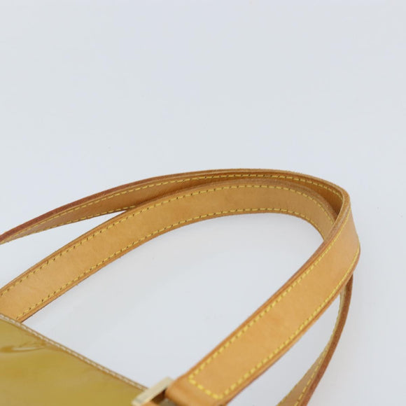 LOUIS VUITTON Monogram Vernis Houston Hand Bag Gris M91053 LV Auth BA10897