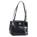 Gianni Versace Tote Bag Patent leather Black Gold Auth BA10900-1