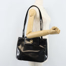 Gianni Versace Tote Bag Patent leather Black Gold Auth BA10900-21