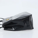 Gianni Versace Tote Bag Patent leather Black Gold Auth BA10900-5