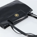 Gianni Versace Tote Bag Patent leather Black Gold Auth BA10900-6