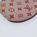 LOUIS VUITTON Monogram Mini Porte Monnaie Ron Coin Purse Red M92462 Auth BA10901-16