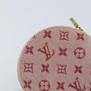 LOUIS VUITTON Monogram Mini Porte Monnaie Ron Coin Purse Red M92462 Auth BA10901-8