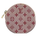 LOUIS VUITTON Monogram Mini Porte Monnaie Ron Coin Purse Red M92462 Auth BA10901-13