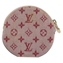 LOUIS VUITTON Monogram Mini Porte Monnaie Ron Coin Purse Red M92462 Auth BA10901-2
