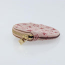 LOUIS VUITTON Monogram Mini Porte Monnaie Ron Coin Purse Red M92462 Auth BA10901-4