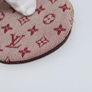 LOUIS VUITTON Monogram Mini Porte Monnaie Ron Coin Purse Red M92462 Auth BA10901-7