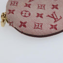 LOUIS VUITTON Monogram Mini Porte Monnaie Ron Coin Purse Red M92462 Auth BA10901-14