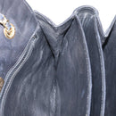 BALLY Chain Shoulder Bag Leather Black Gold Auth BA10906-20