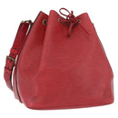 LOUIS VUITTON Epi Petit Noe Shoulder Bag Red M44107 LV Auth BA10912-1