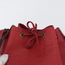 LOUIS VUITTON Epi Petit Noe Shoulder Bag Red M44107 LV Auth BA10912-10