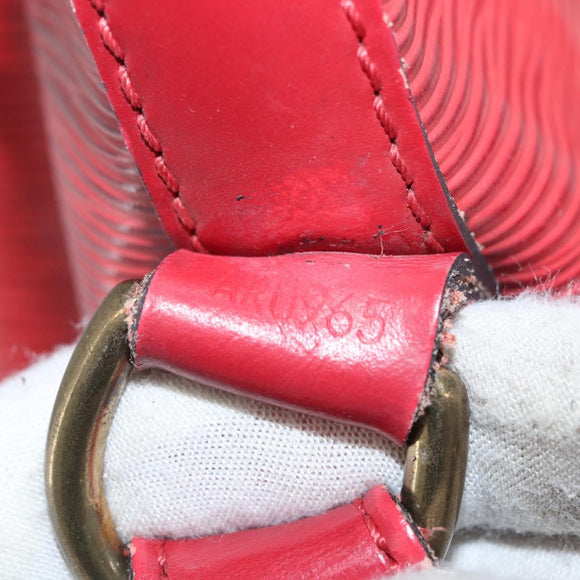 LOUIS VUITTON Epi Petit Noe Shoulder Bag Red M44107 LV Auth BA10912