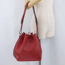 LOUIS VUITTON Epi Petit Noe Shoulder Bag Red M44107 LV Auth BA10912-20