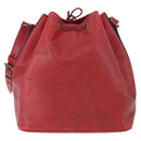 LOUIS VUITTON Epi Petit Noe Shoulder Bag Red M44107 LV Auth BA10912-2