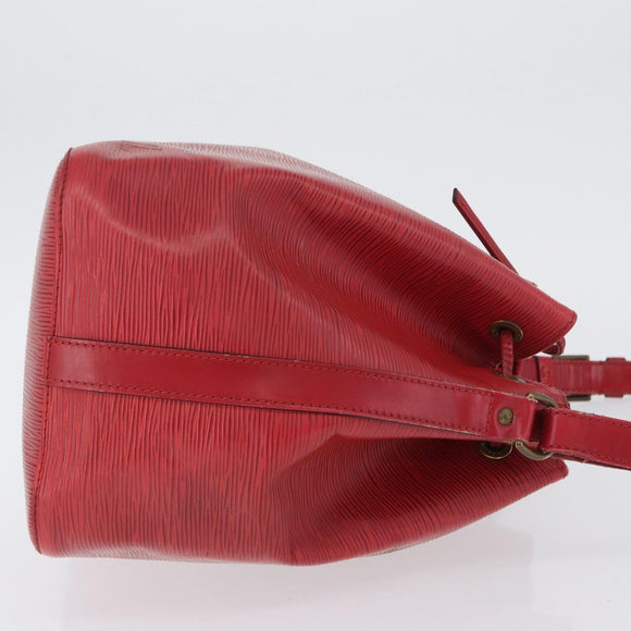 LOUIS VUITTON Epi Petit Noe Shoulder Bag Red M44107 LV Auth BA10912