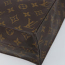LOUIS VUITTON Monogram Sac Plat Hand Bag M51140 LV Auth BA10915-9