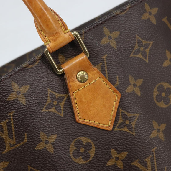 LOUIS VUITTON Monogram Sac Plat Hand Bag M51140 LV Auth BA10915