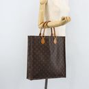LOUIS VUITTON Monogram Sac Plat Hand Bag M51140 LV Auth BA10915-20