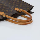 LOUIS VUITTON Monogram Sac Plat Hand Bag M51140 LV Auth BA10915-7