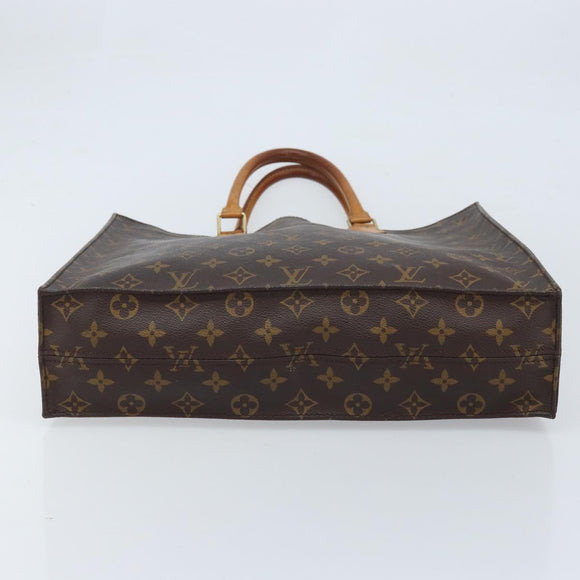 LOUIS VUITTON Monogram Sac Plat Hand Bag M51140 LV Auth BA10915