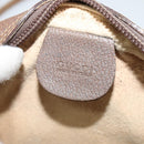 GUCCI GG Supreme Web Sherry Line Shoulder Bag PVC Leather Beige Gold Auth BA1092-15