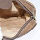 GUCCI GG Supreme Web Sherry Line Shoulder Bag PVC Leather Beige Gold Auth BA1092-17