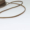 GUCCI GG Supreme Web Sherry Line Shoulder Bag PVC Leather Beige Gold Auth BA1092-7