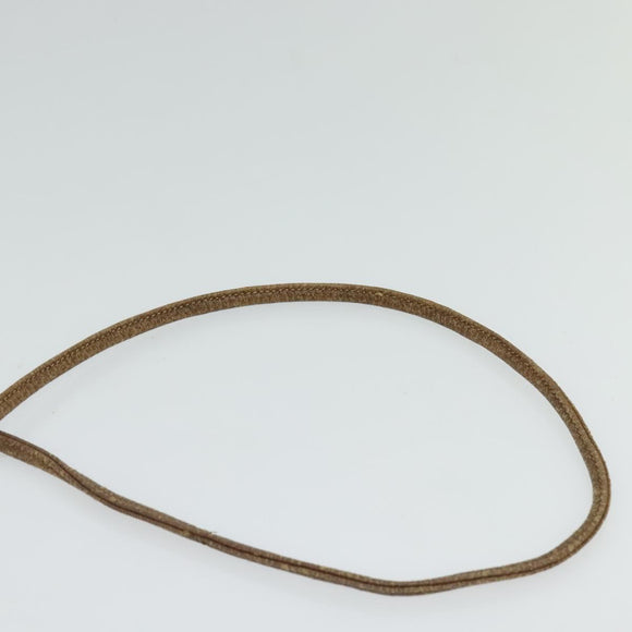 GUCCI GG Supreme Web Sherry Line Shoulder Bag PVC Leather Beige Gold Auth BA1092