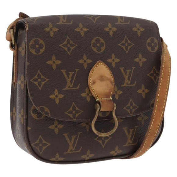 LOUIS VUITTON Monogram Saint Cloud MM Shoulder Bag M51243 LV Auth BA10928