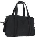 PRADA Hand Bag Nylon Black Silver Auth BA10929-1