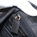 PRADA Hand Bag Nylon Black Silver Auth BA10929-21
