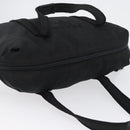 PRADA Hand Bag Nylon Black Silver Auth BA10929-6