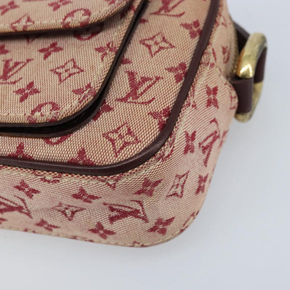 LOUIS VUITTON Monogram Mini Juliet MM Shoulder Bag Red M92219 LV Auth BA10930