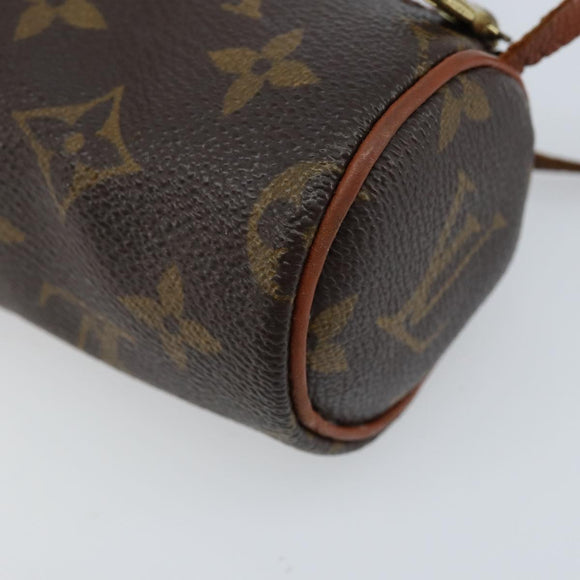 LOUIS VUITTON Monogram Papillon Pouch LV Auth BA10935