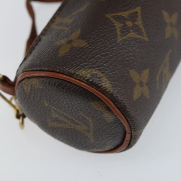 LOUIS VUITTON Monogram Papillon Pouch LV Auth BA10935