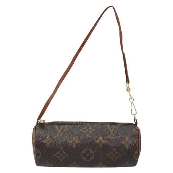 LOUIS VUITTON Monogram Papillon Pouch LV Auth BA10935