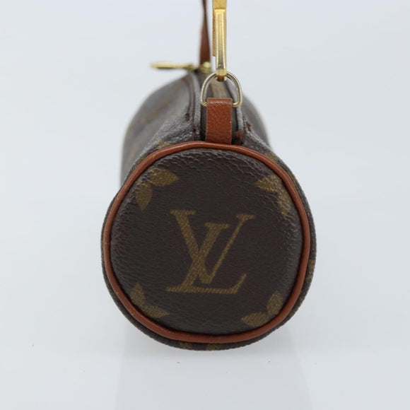 LOUIS VUITTON Monogram Papillon Pouch LV Auth BA10935