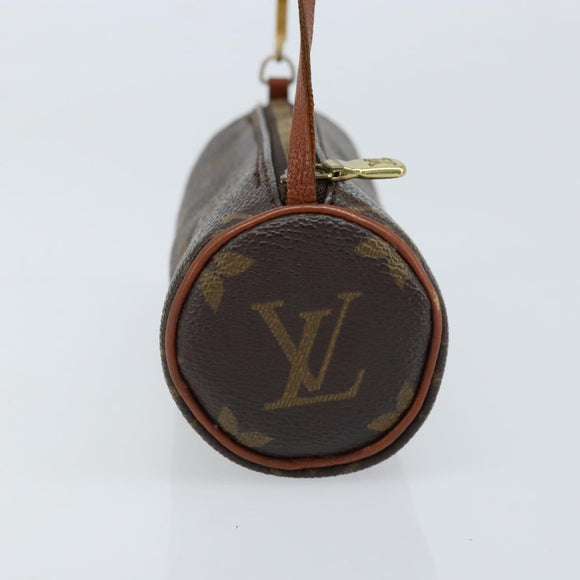 LOUIS VUITTON Monogram Papillon Pouch LV Auth BA10935