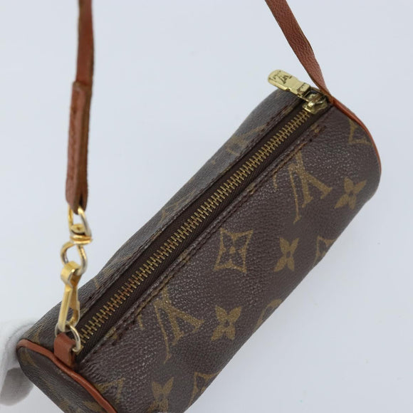 LOUIS VUITTON Monogram Papillon Pouch LV Auth BA10935